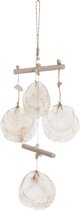 J-Line Hanger Drifthout/Schelp Naturel Medium