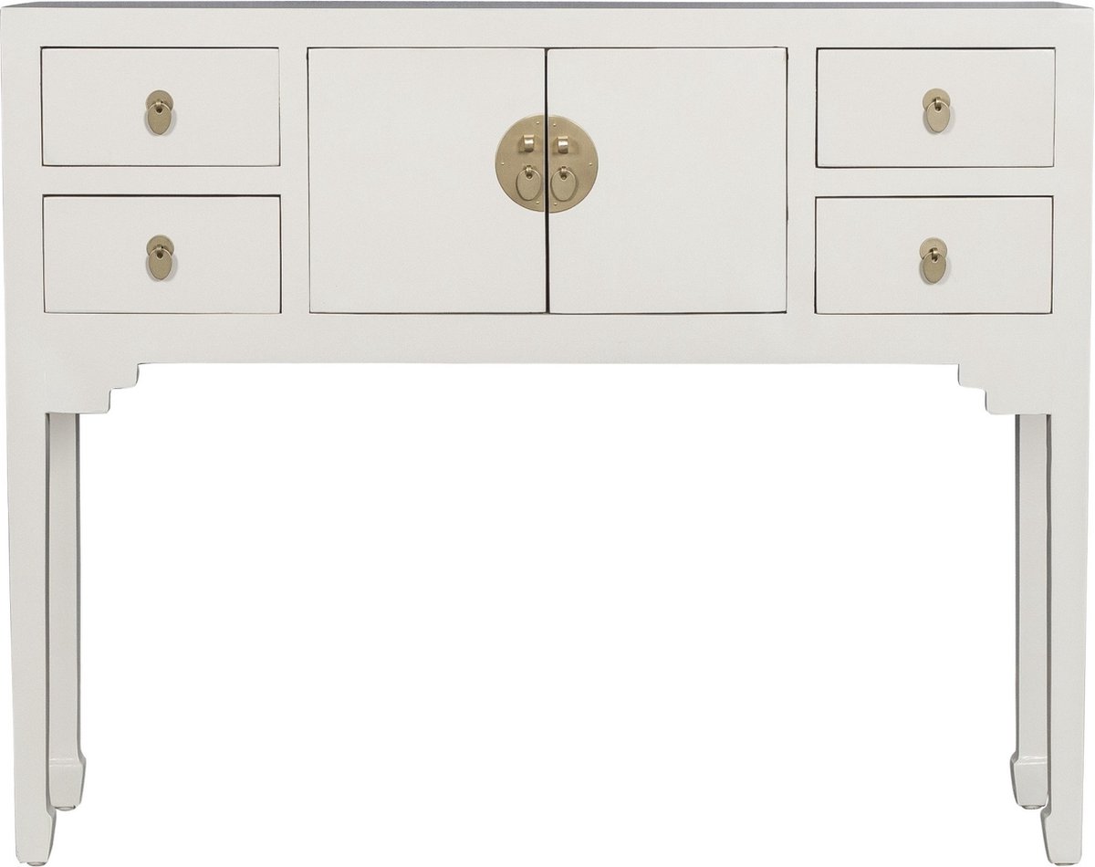 Fine Asianliving Chinese Sidetable Moonshine Greige - Orientique Collectie B100xD26xH80cm Chinese Meubels Oosterse Kast