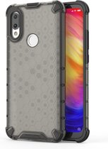 Shockproof Honeycomb PC + TPU Case voor Geschikt voor Xiaomi Redmi 7 (zwart)