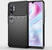 Voor Xiaomi Note 10 Thunderbolt Shockproof TPU Soft Case (zwart)