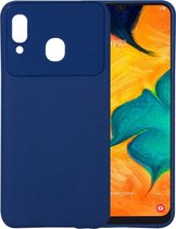 Beetle Series Shockproof TPU Case voor Galaxy A30 (Blauw)