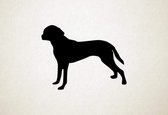 Silhouette hond - Hygen hund - M - 60x78cm - Zwart - wanddecoratie