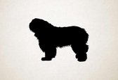 Silhouette hond - South Russian Ovcharka - Zuid-Russische Ovcharka - XS - 22x30cm - Zwart - wanddecoratie