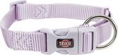 Trixie halsband hond premium lila - 35-55x2 cm - 1 stuks