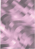 Modern laagpolig vloerkleed Costa - roze 3529 - 160x230 cm