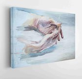 Hands, painting, oil on canvas  - Modern Art Canvas - Horizontal - 376084789 - 115*75 Horizontal