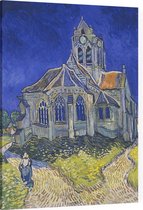 De kerk van Auvers sur Oise, Vincent van Gogh - Foto op Canvas - 45 x 60 cm