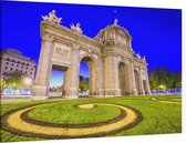 Puerta de Alcalá op het Plein van de Onafhankelijkheid in Madrid - Foto op Canvas - 150 x 100 cm