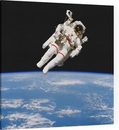 Bruce McCandless first spacewalk (ruimtevaart) - Foto op Canvas - 60 x 60 cm