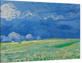 Korenveld onder onweerslucht, Vincent van Gogh - Foto op Canvas - 60 x 40 cm