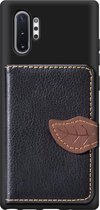 Samsung Galaxy Note 10 Plus Hoesje - Mobigear - Cards Wallet Serie - TPU Backcover - Zwart - Hoesje Geschikt Voor Samsung Galaxy Note 10 Plus