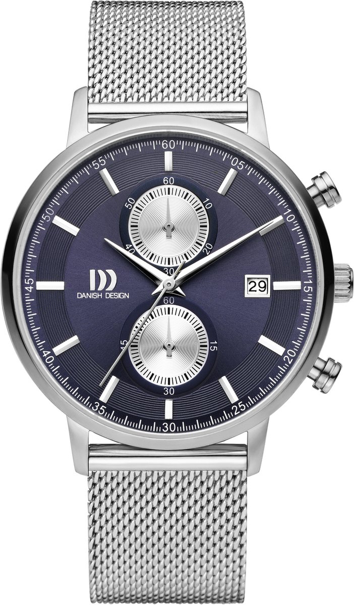 Danish Design IQ68Q1215 horloge heren - zilver - edelstaal
