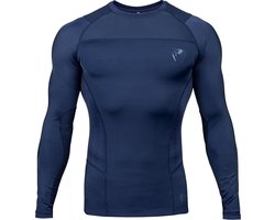 Venum Rashguard G - Fit Compression Shirt L/S Blauw
