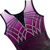 Sparkle&Dream Turnpakje Kaily Paars - CLA | maat 140 voor turnen en gymnastiek