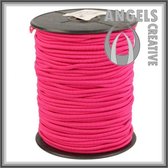 Koord elastiek 3 mm roze, 100 cm