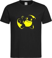 Zwart T-Shirt “ Pokemon / Squirtle “ print Geel Size XS
