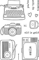 Old is Gold Clear Stamps (JD088) (DISCONTINUED)