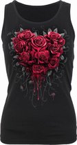 Spiral Mouwloze top -S- BLEEDING HEART Zwart