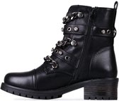 SmileFavorites® Biker boots - Zwart - Imitatieleer - Maat 36