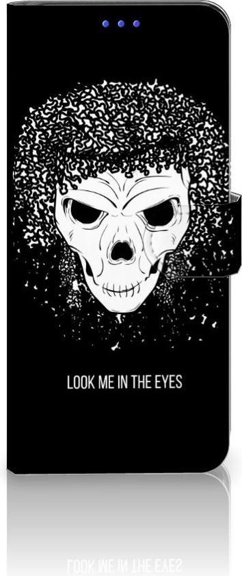 PU Cuir Premium Flip Case pour OPPO Reno5 Z | A94 5G Coque Téléphone Crâne Cheveux