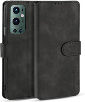 CaseMe - Étui OnePlus 9 Pro - Avec fermeture magnétique - Série Ming - Étui en cuir - Zwart