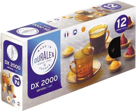 Bicchieri DURALEX Lys Vermeil In Vetro Ambara - Set Da 6 (210 Ml) - Foto 3