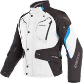 Dainese Dolomiti Gore-Tex Light Gray Black Electron Blue Textile Motorcycle Jacket 52