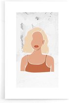 Walljar - Blond Bob - Muurdecoratie - Poster