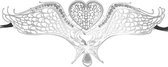 Swan Masquerade Mask - Silver - Masks -