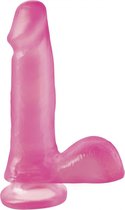 6" Suction Cup Dong - Pink - Realistic Dildos -