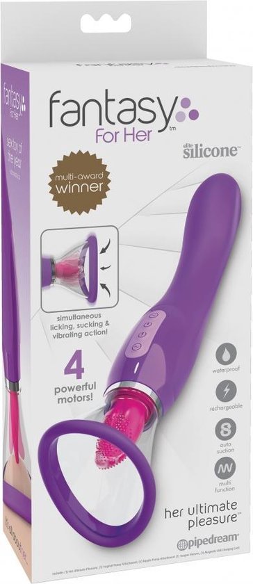 Fantasy For Her Her Ultimate Pleasure - Purple - Clit & Nipple Suckers -