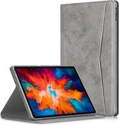 Voor Lenovo Tab P11 Pro TB-J716F/J706F Marmeren Doek Textuur TPU Horizontale Flip Lederen Case met Houder & Slaap/Wake-up Functie (Grijs)