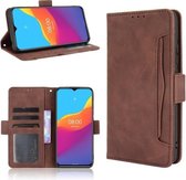 Voor Ulefone Note 10 Huid Voelen Kalf Patroon Horizontale Flip Lederen Case met Houder & Kaartsleuven & Fotolijst (Bruin)