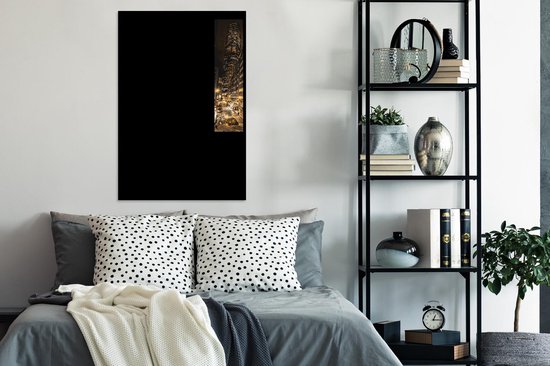 Cadre photo avec affiche - Or - Rues - Villes - 80x120 cm - Cadre pour affiche