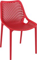 Alterego Moderne, rode stoel 'BLOW' uit kunststof