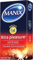 Condooms Manix Xtra Pleasure Nee 18,5 cm (14 uds)