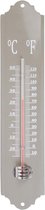 Esschert Design Thermometer 30 X 6,8 Cm Staal/glas Grijs
