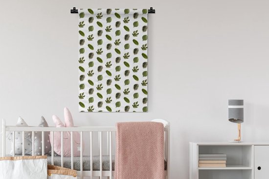 Tapisserie - Tapisserie - Feuilles - Vert - Motifs - 60x90 cm - Tapisserie