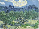 Muismat Vincent van Gogh 2 - De olijfbomen - Schilderij van Vincent van Gogh muismat rubber - 23x19 cm - Muismat met foto