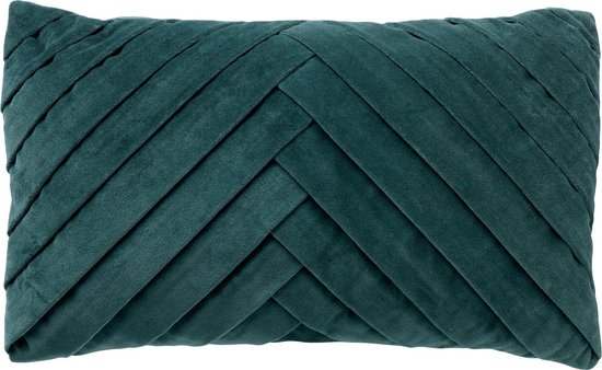 Dutch Decor FEMM – Kussenhoes 30x50 cm - velvet - effen kleur - Sagebrush Green - groen - met rits