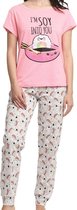 Siretessile Pyjama Wasabi Dames Katoen Roze Maat S