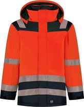 Tricorp Parka High Vis Bicolor 403020 - Mannen - Rood/Ink - XS