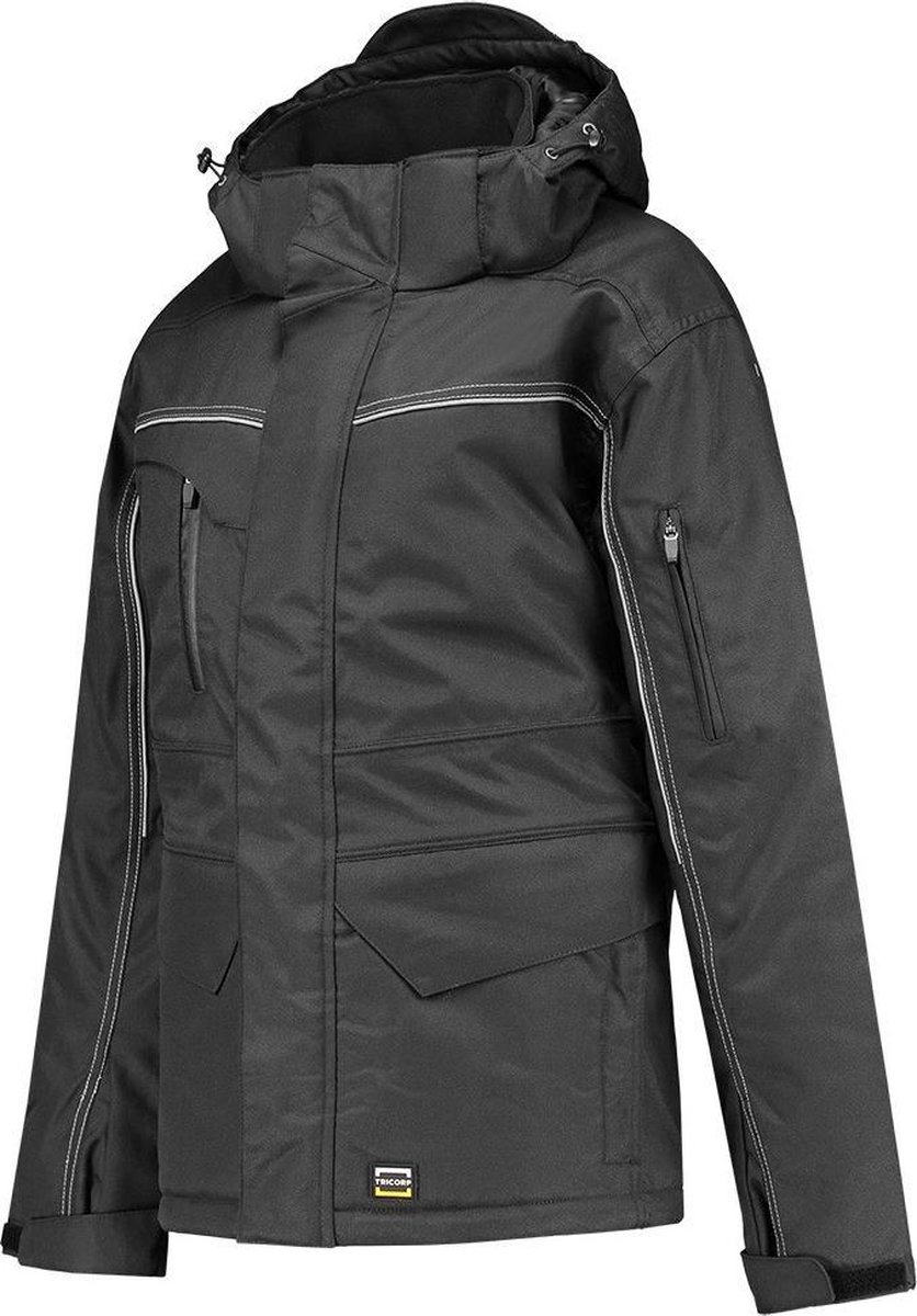 Tricorp midi parka canvas - Workwear - 402007 - donkergrijs - maat XS