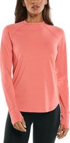 Coolibar - UV Shirt voor dames - Longsleeve - LumaLeo - Perzik - maat L