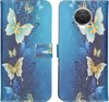 Blauw ; Multicolore; Butterfly Blue