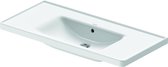 Duravit D-Neo wastafel met overloop en zonder kraangat 100,5x48x17cm Wit Wondergliss