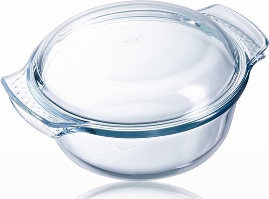Pyrex Classic Furnace Bowl Round - Couvercle inclus - Verre borosilicate - 3,5 litres - Transparent