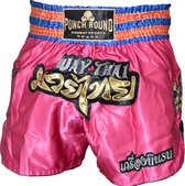 Punch Round™ Thaiboks Broekje Flower Pink MT11 S = Jeans Maat 30