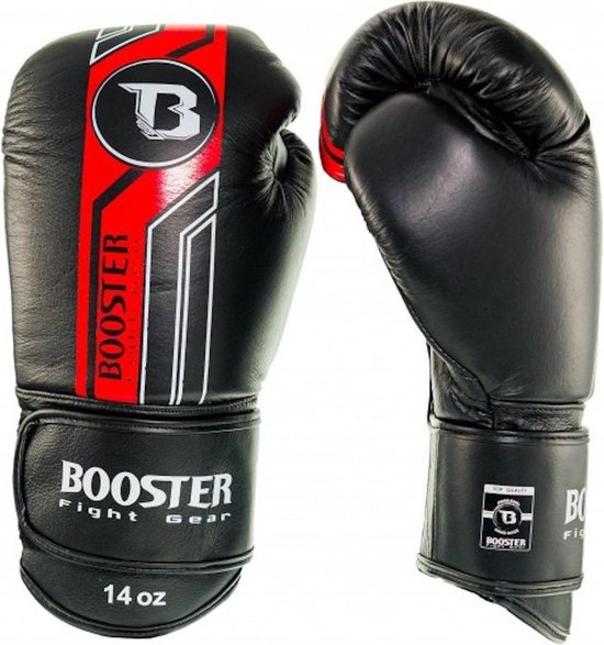 Foto: Booster bokshandschoenen pro range bgl v9 zwart rood kies hier uw maat bokshandschoenen 16 oz