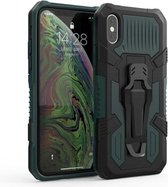 Voor Xiaomi Redmi 7A Armor Warrior schokbestendige pc + TPU beschermhoes (legergroen)